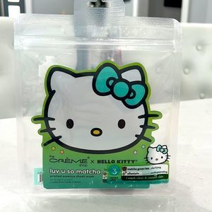 LIMITED EDITION Crème Shop x Hello Kitty Luv U So Matcha Sheet Mask (3 Pack)